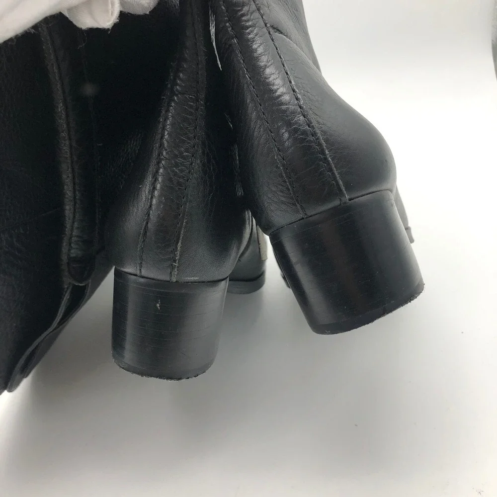 Lauren Ralph Lauren Dallyce Over The Knee Boots Womens 7 Black Leather